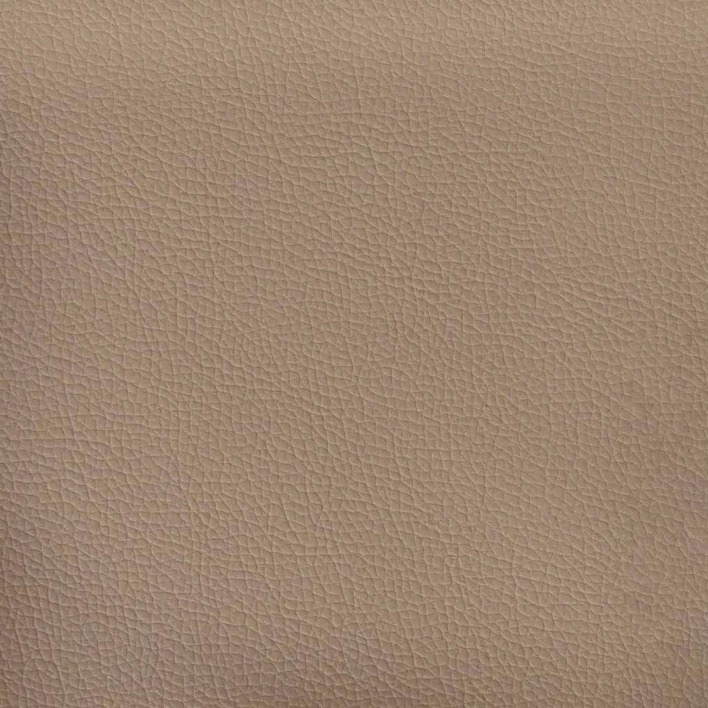 cappuccino színű műbőr ágy matraccal 140 x 200 cm