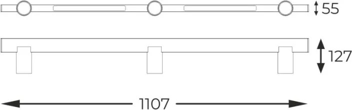 Zuma Line MANNARI S230757205 Plafonlámpa 3x5W/GU10|2x14W/LED 3000K 800lm IP20