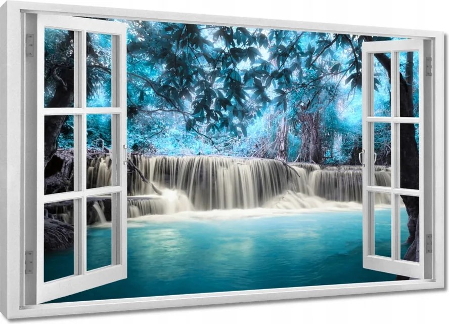 Vászonkép 60x40 Kék vízesés