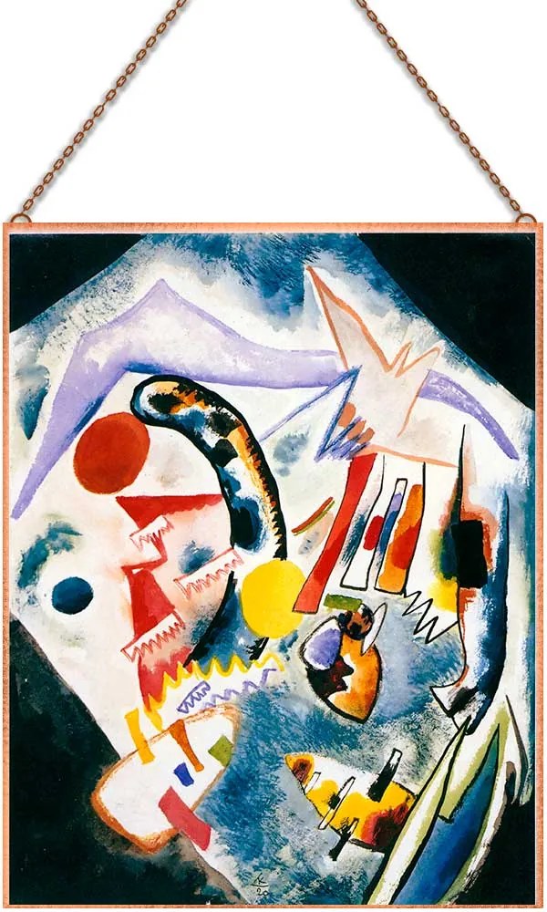 Kandinszkij - Composition-A üvegkép, falikép