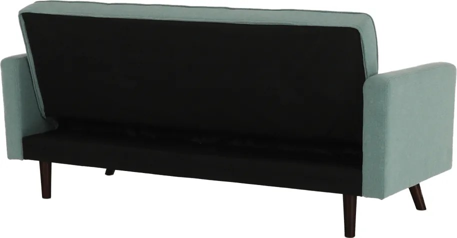 Kinyitható kanapé, zöld-mentol szövet, OTISA
