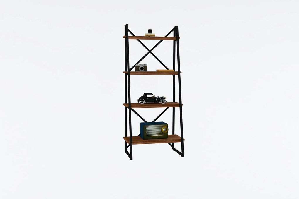 könyvespolc Alaro - Walnut