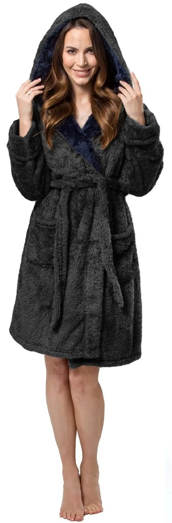 Fürdőköpeny Jordan Black Navy Women L