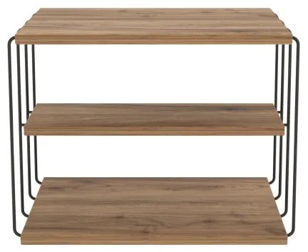 LIFON dohányzóasztal 40x50 cm barna/fekete