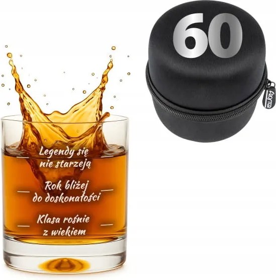 Whiskys pohár hatvanas évekre 60. születésnapra Tokban Lengyel Termék