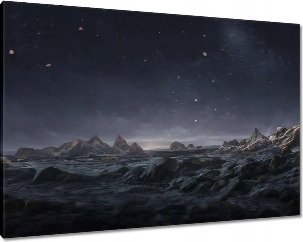 Vászonkép 100x70 Éjszakai csodálatos hegyek