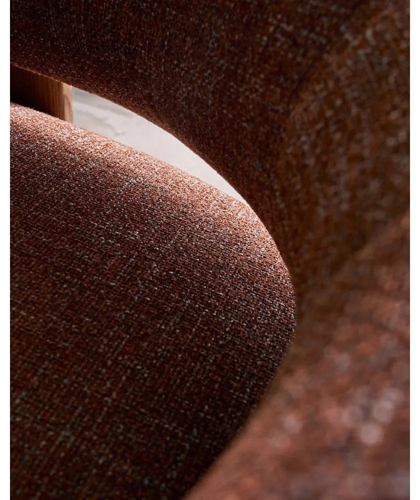 Barna zsenília fotel Granite – Kave Home