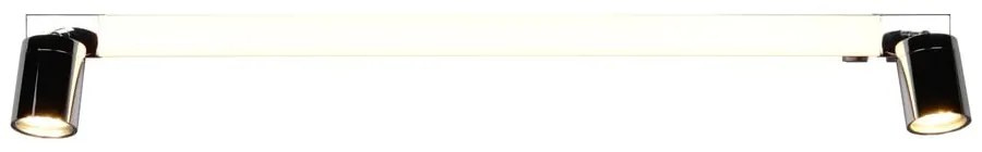Fényes ezüstszínű LED fali lámpa Enrico – Trio