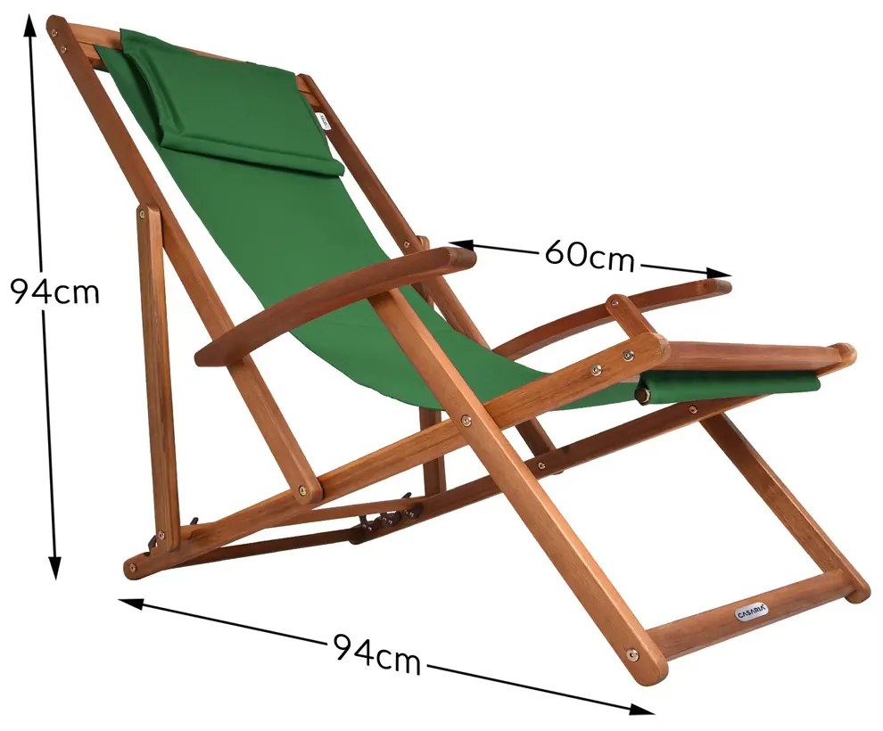 Deuba Kerti napozóágy SIENA - zöld