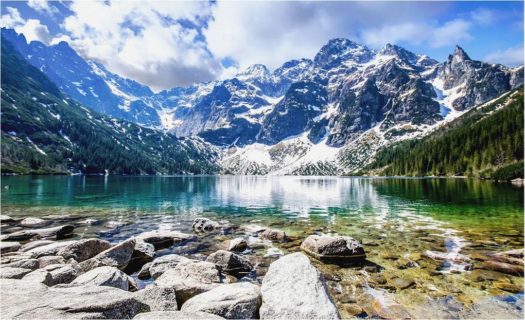 Fotótapéta Flizelina Nappali és Hálószoba Hegyi táj 416x254 Ragasztó