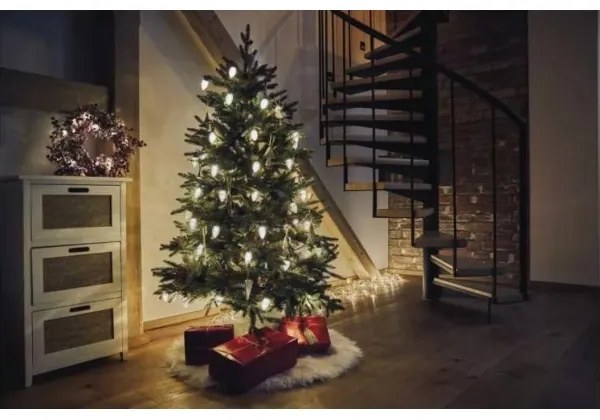 LED Kültéri karácsonyi lánc 50xLED/8 funkció 14,8 m IP44 meleg fehér