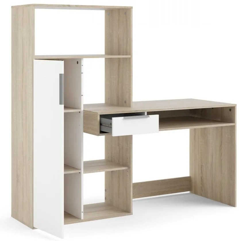 Felix Plus íróasztal, sonoma tölgy / fehér