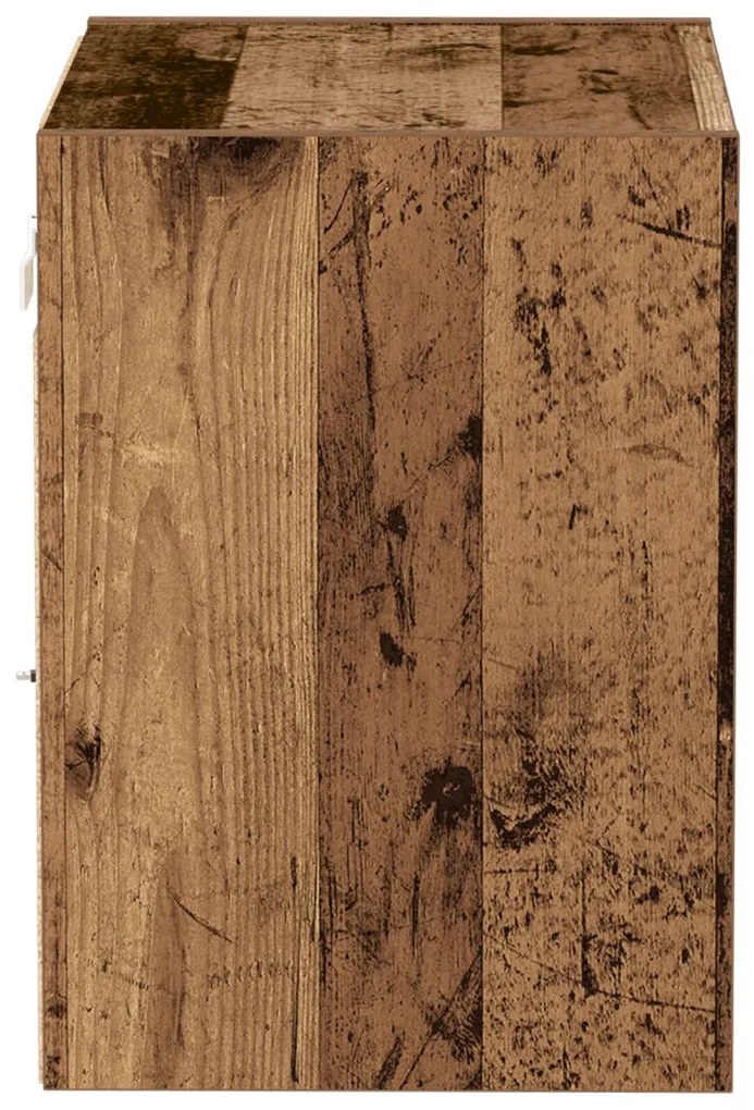 Lebegő Polc Ót Wood 40x28,5x40 cm Mérnöki Fa