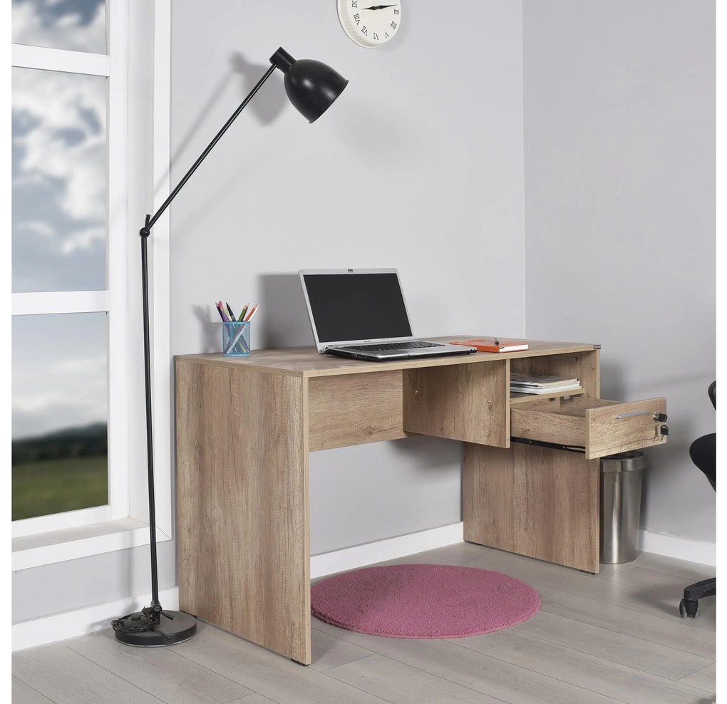 PC asztal Calliope 2 (világos dió) . Akció -20%. 1109389