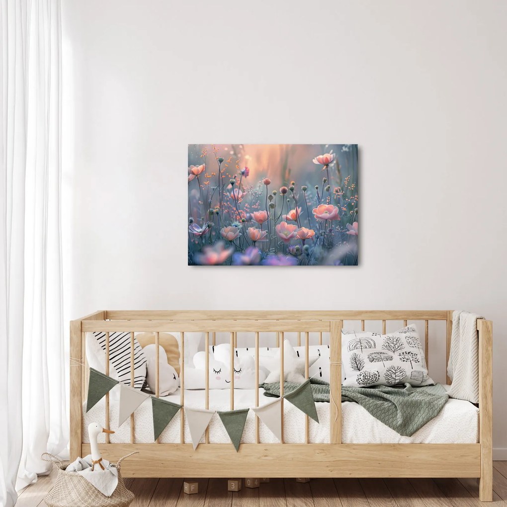 Kép - Virágok pasztell színekben (70x50 cm)