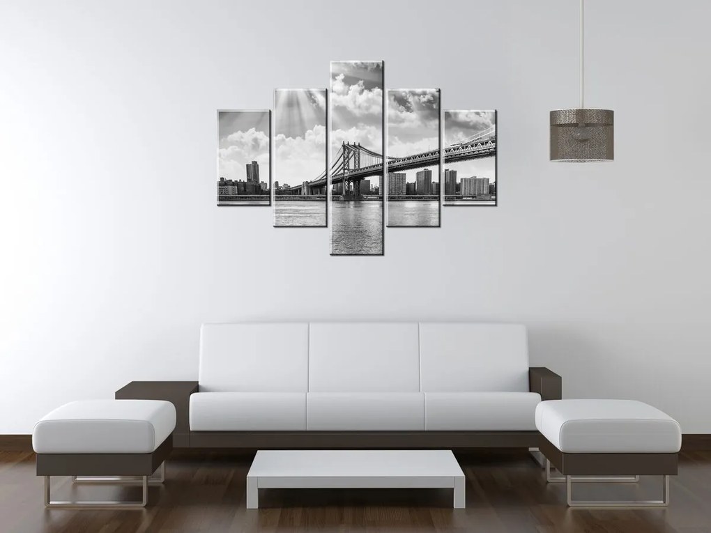 Gario Vászonkép Brooklyn New York - 5 részes Méret: 125 x 70 cm