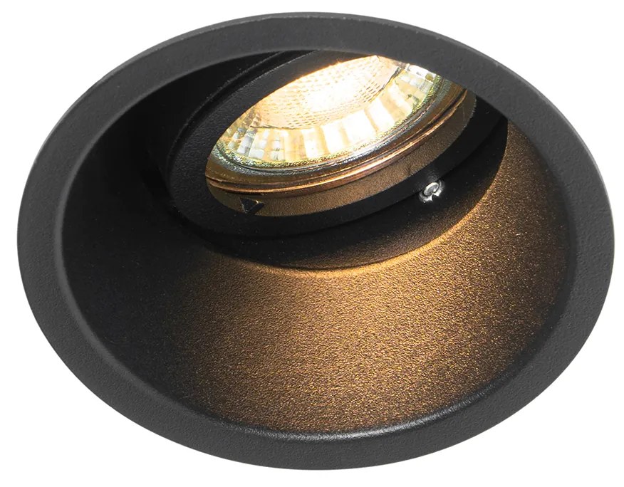 Okos beépített reflektor fekete állítható, Wi-Fi-vel, GU10 - Alloy