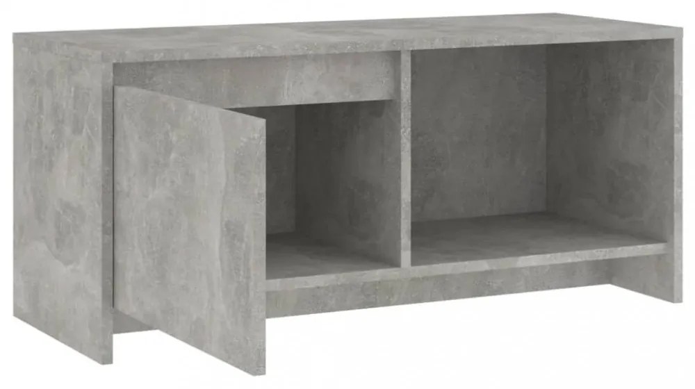 betonszürke szerelt fa TV-szekrény 90x35x40 cm