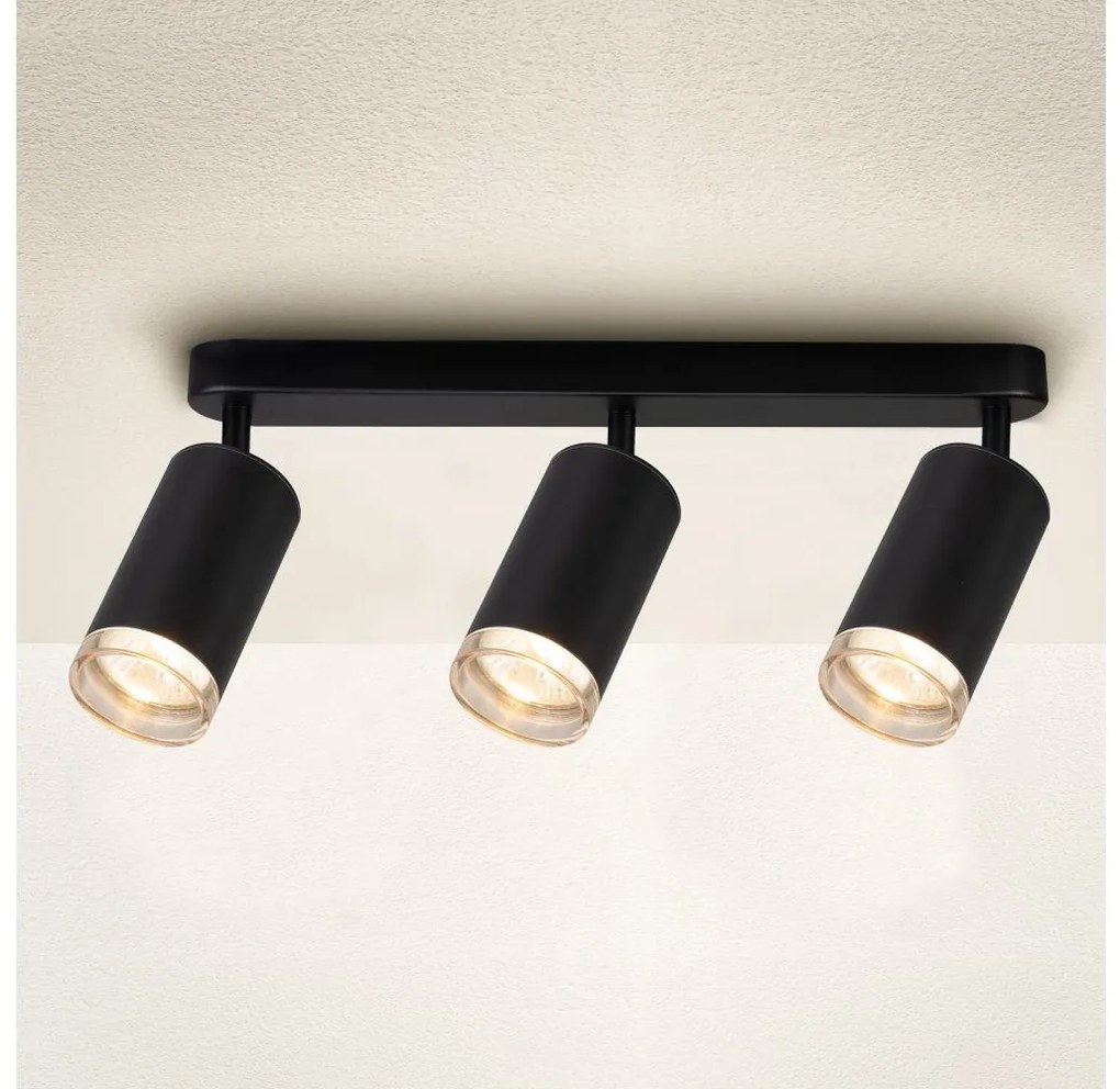Brilagi Brilagi - Fürdőszobai spotlámpa SELE 3xGU10/30W/230V IP44 fekete BG1651
