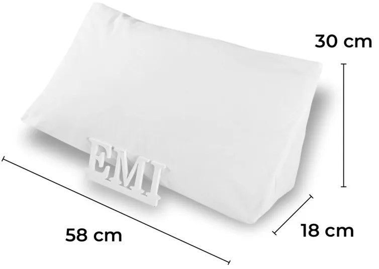 EMI Antireflux anatómiás párna, Párna 58x30x18 cm