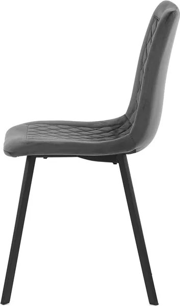 Szürke bársony étkezőszék, DCL-973 GREY4