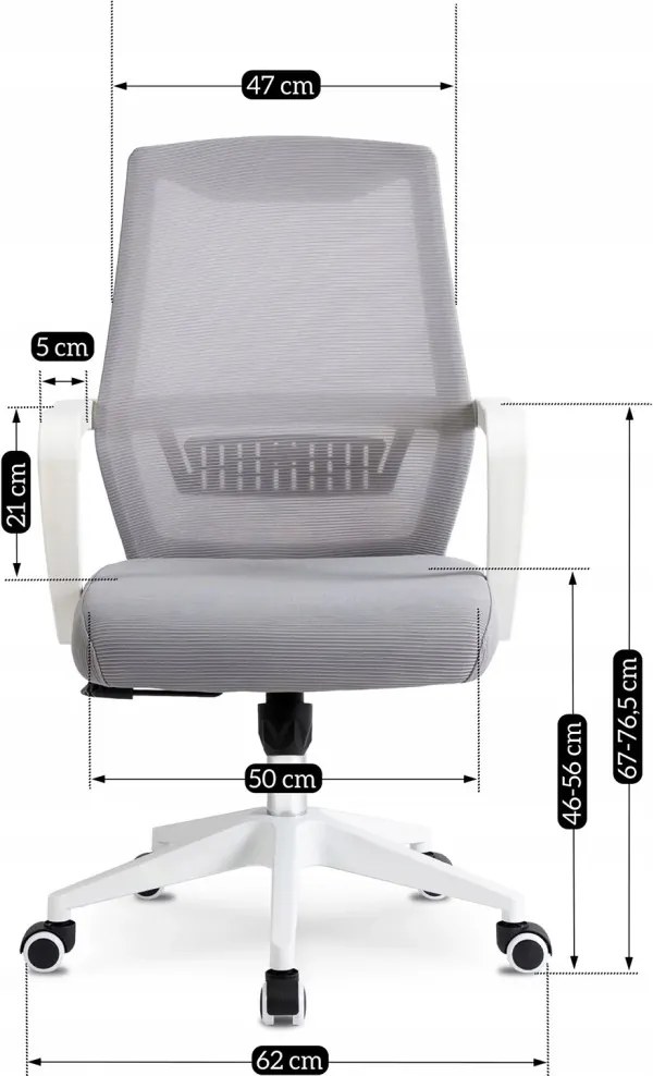 Forgószék szürke színben. LEFKAS