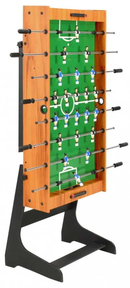 világosbarna összecsukható csocsóasztal 121 x 61 x 80 cm