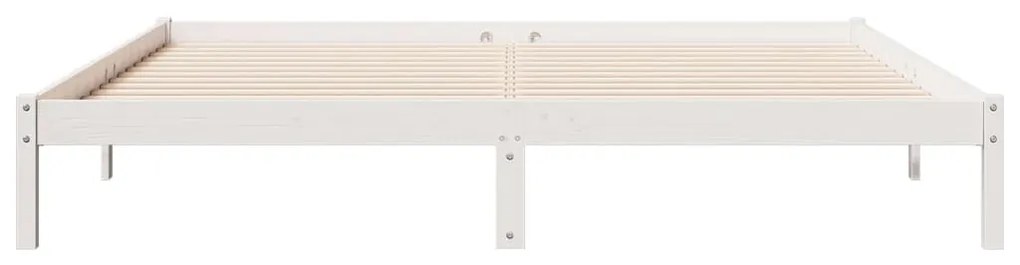 fehér tömör fenyő extra hosszú ágykeret matrac nélkül 180x210cm
