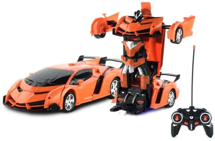 Negi Akkus 22 cm Transformers Lamborghini Robot Átalakuló Távirányítós Autó 3.7v Akku