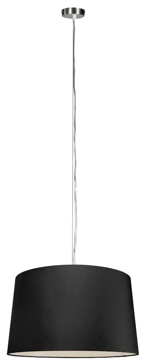 Modern függőlámpa acélból árnyékolóval 45 cm fekete - Cappo 1