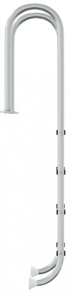 vidaXL 304-es rozsdamentes acél medencelétra 54 x 38 x 184,5 cm