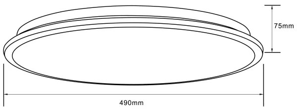 Brilliant-LED RGBW Dimmelhető mennyezeti lámpa HEIDA LED/30W/230V 3000-6500K + távirányító