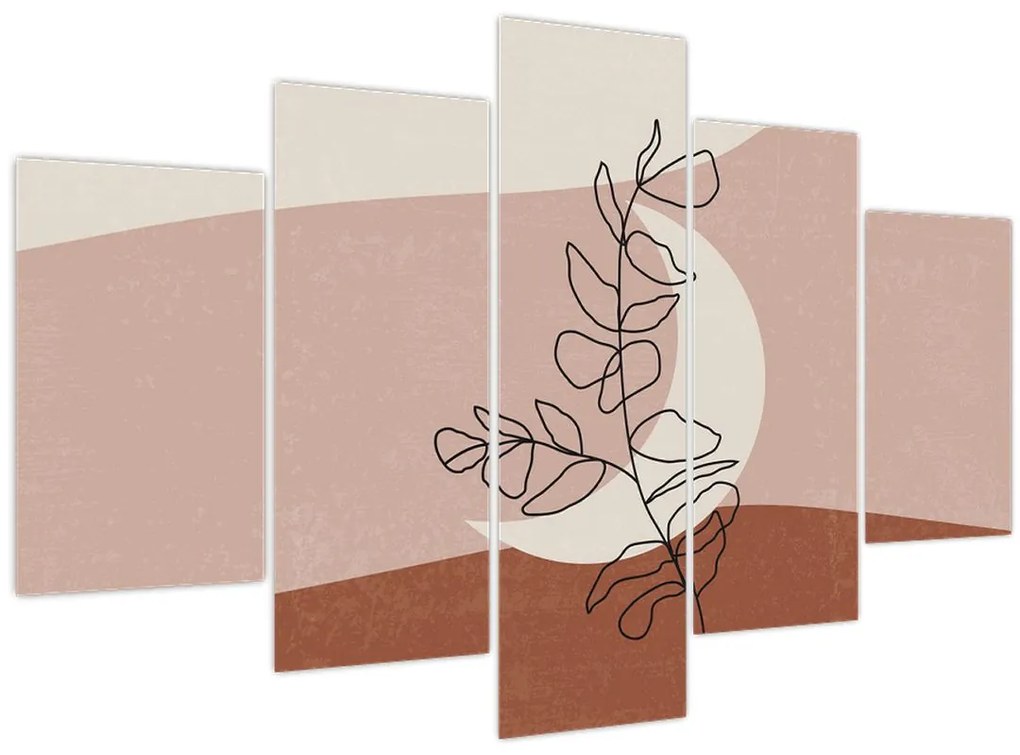 Kép - Boho levelek N⁰2 (150x105 cm)