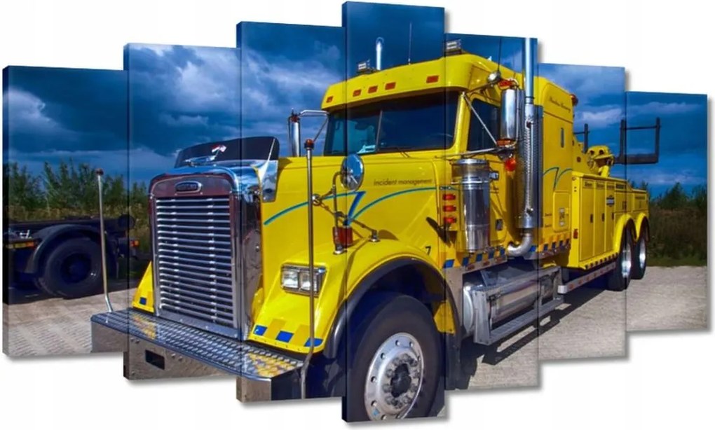 Képek 140x80 Sárga teherautó vontató