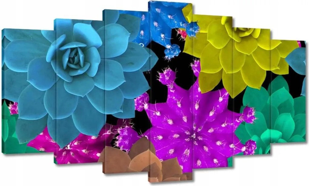 Vászonkép 140x80 Színes virágok Virágok