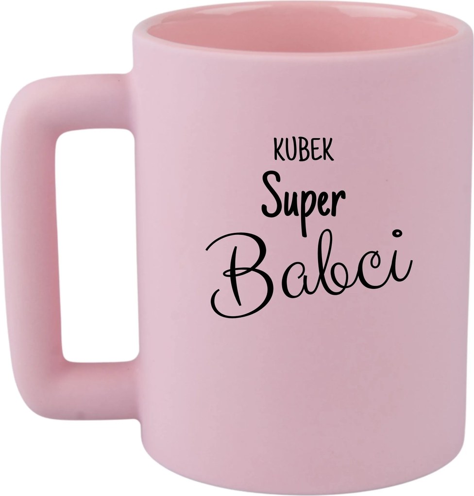 Bögre Rózsaszín Matt Leo Vicces Ajándék Bögre Szuper Nagymama