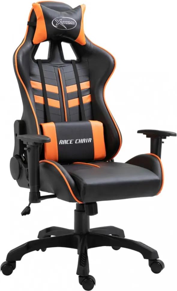 Narancssárga pu gamer szék
