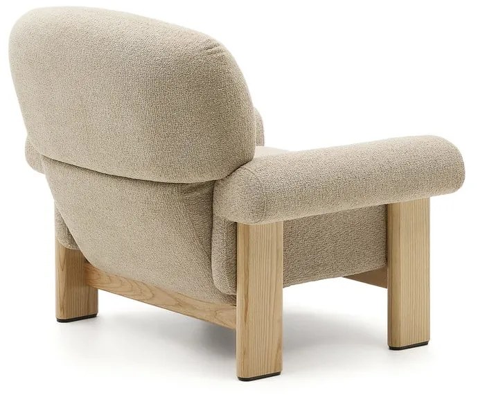 Bézs zsenília fotel Nema – Kave Home