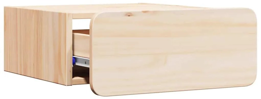 Éjjeli asztal 2 pcs Barna 39 x 34 x 16.5 cm Tömör fenyőfa