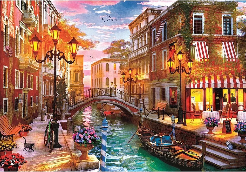 Olaszország Venice Sunset 500 db-os Compact puzzle Clementoni