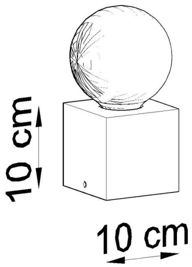 Sollux SL.0677 - Asztali lámpa ABEL 1xE27/60W/230V