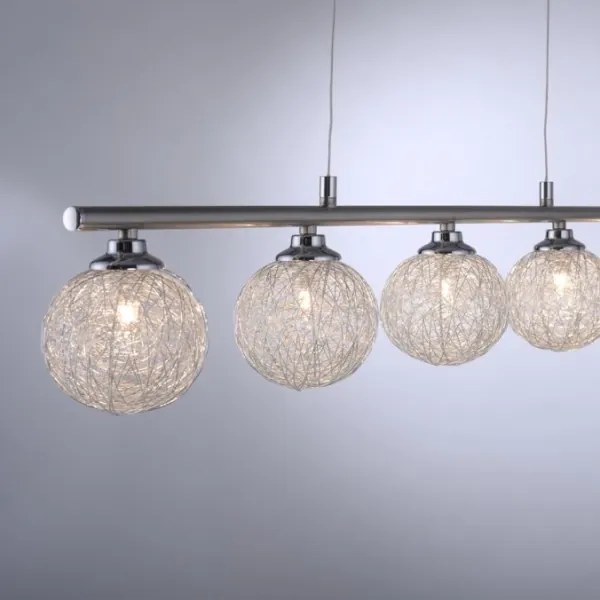 Paul Neuhaus 2790-55 - Csillár zsinóron WOMBLE 5xG9/28W/230V