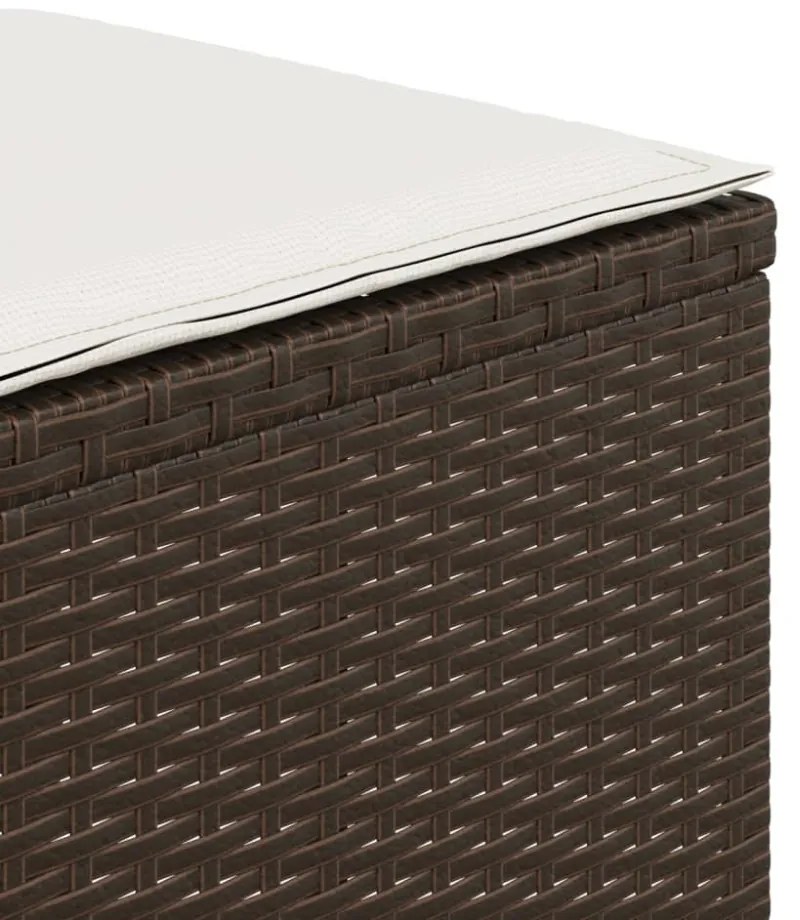 vidaXL 4 db barna polyrattan kerti szék párnával 41 x 41 x 36 cm