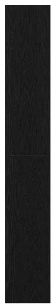 Könyvespolc Fekete tölgy Szerelt fa 100 x 30 x 198 cm Polcolás
