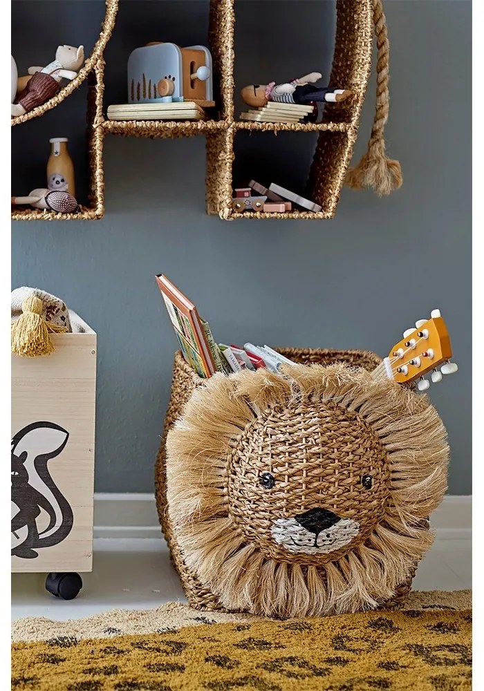 Natúr színű vesszőfonott játéktároló kosár 52x32x36 cm Harrison – Bloomingville Mini