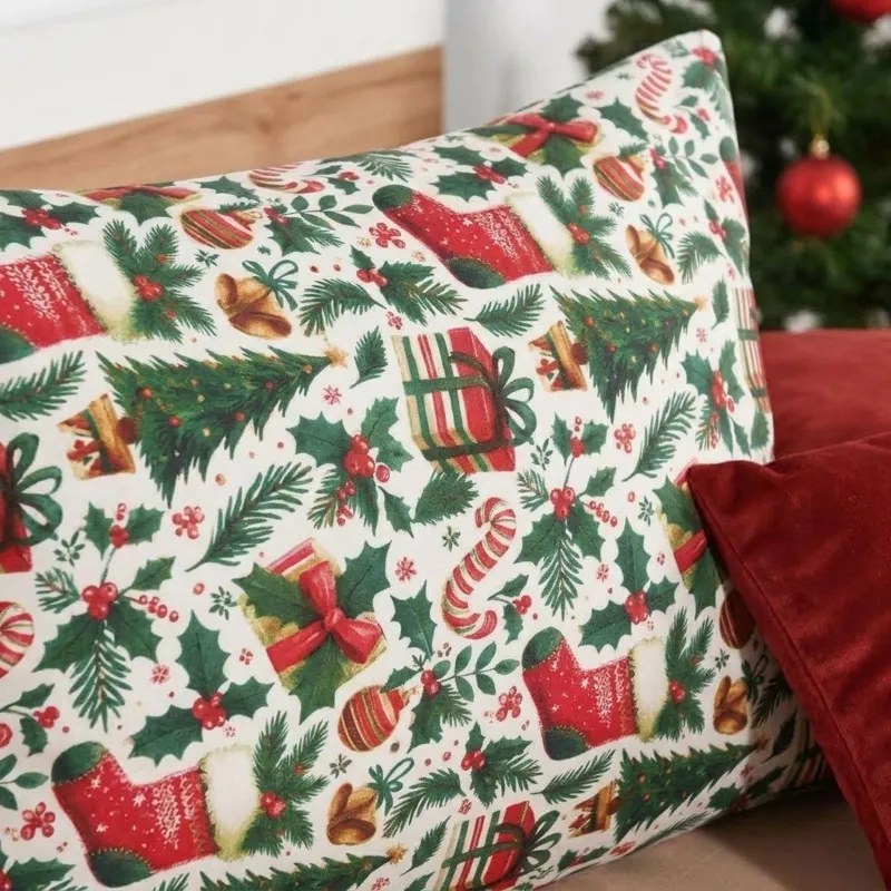 Karácsonyi ágyneműhuzat Holly Jolly EMI, A standard egyszemélyes ágy szett tartalma: 1x 140x200 + 1x 70x90