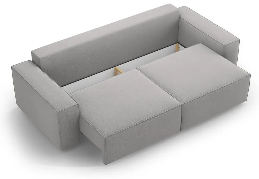 Világosszürke kinyitható kanapé 247 cm Jodie – Micadoni Home
