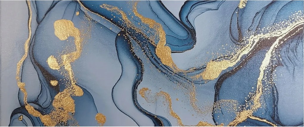 Fotótapéta Flizelina Nappali és Hálószoba Irodába Kék hullámok 250x104