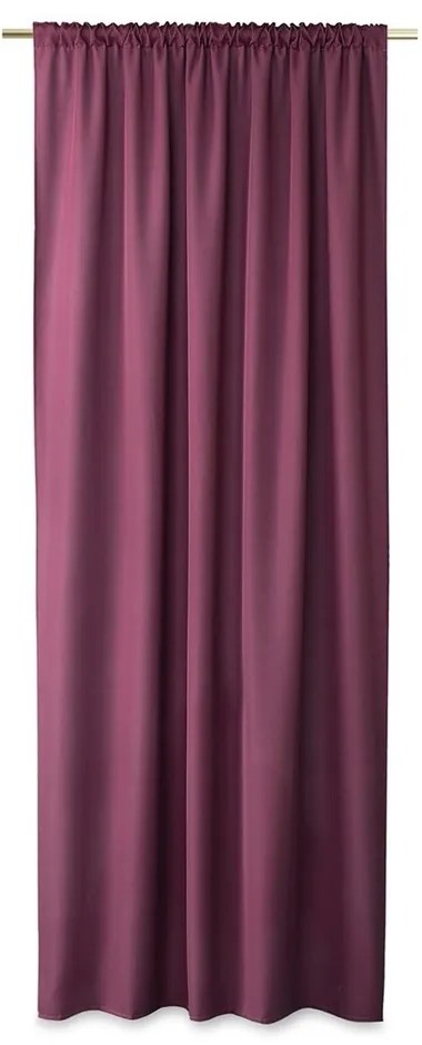 AmeliaHome Oxford Pleat függöny, szilvakék, 140 x 250 cm