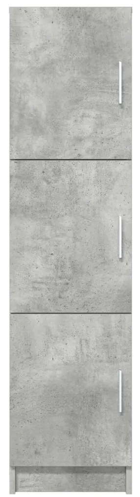 Magas Tároló Beton szürke 31,5 x 32 x 124 cm Faanyag